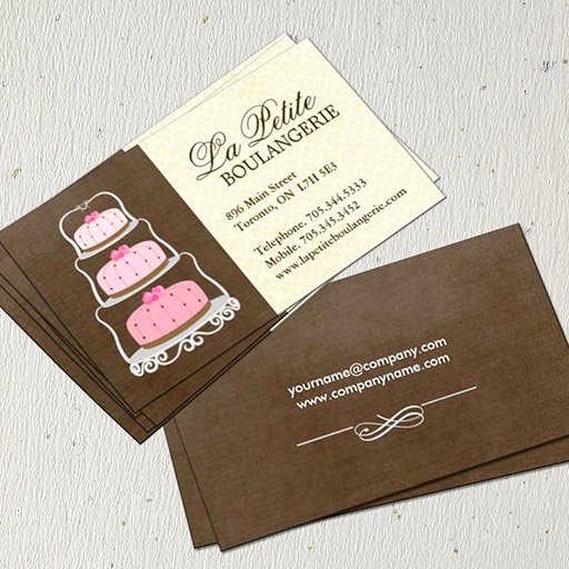 Customizable Cake Bakery Business Cards