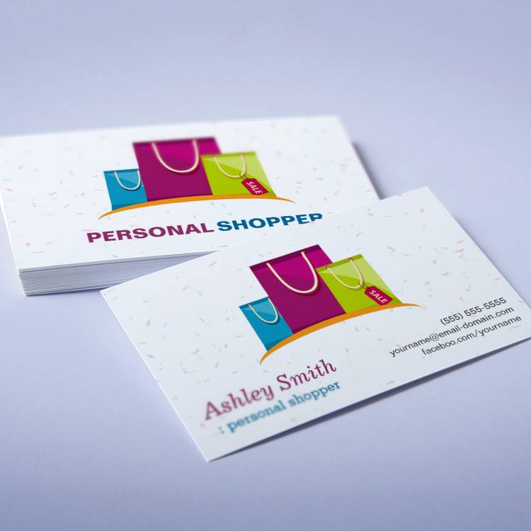 Customizable Fashion Consultant Personal Shopper Business Card