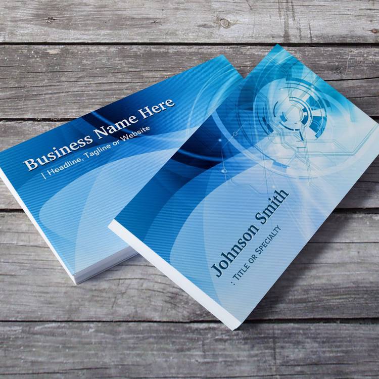 Customizable Light Blue Stylish - Modern and Hi-Tech Business Card Templates