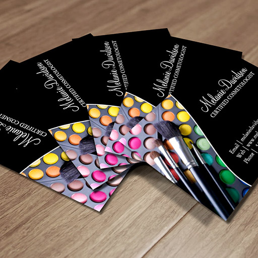 Customizable MAKEUP ARTIST BUSINESS CARD TEMPLATE