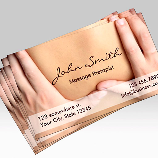 Customizable Massage Therapist Appointment Business Card