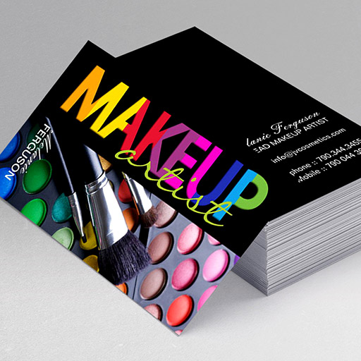 Makeup Artist Visiting Card Ideas : Modern Contemporary Business Card ...
