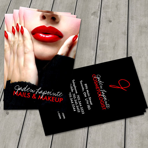 Customizable Cosmetologist Business Card Template