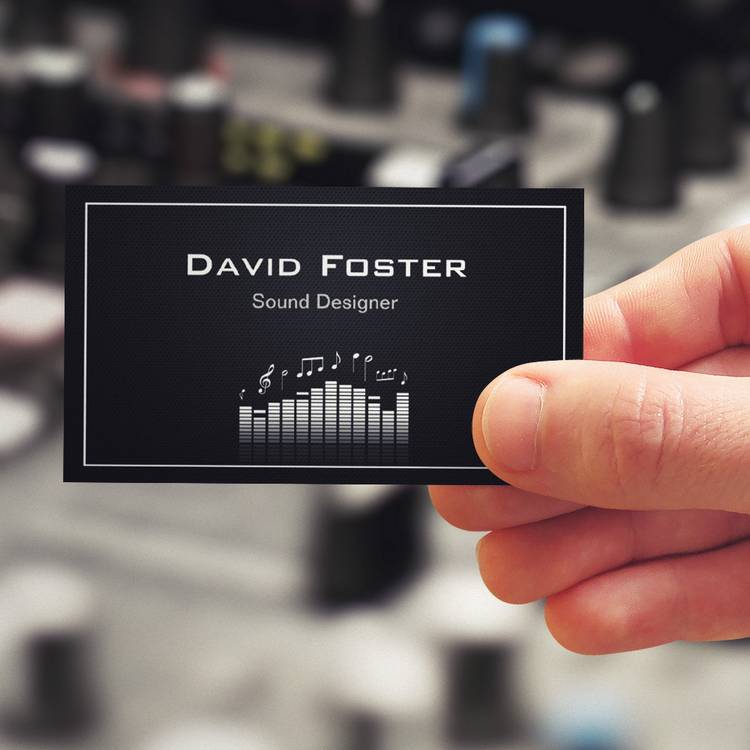 Customizable Film TV Audio Sound Designer Director Business Card