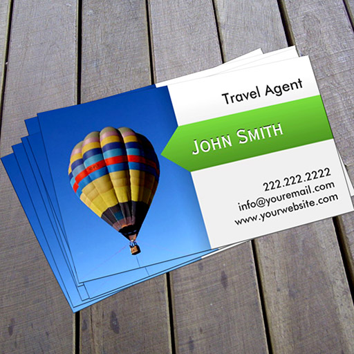 Customizable Hot Air Balloon Travel Agent Business Card