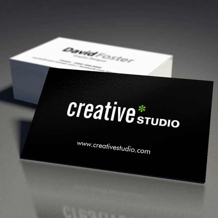Customizable Modern Corporate - Minimal Black and White Business Card Template