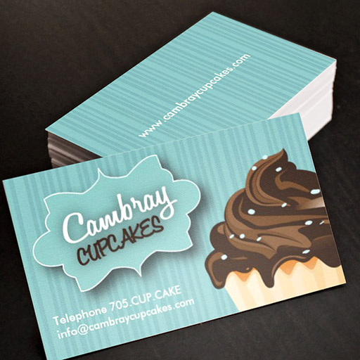 Customizable Pretty Cupcake Business Card