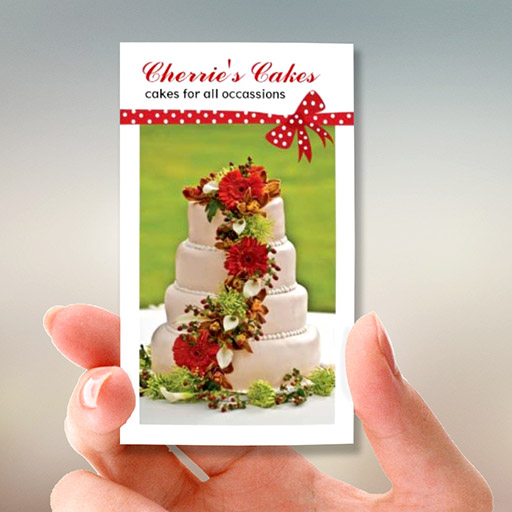 Customizable Wedding Cake Designer Business Cards