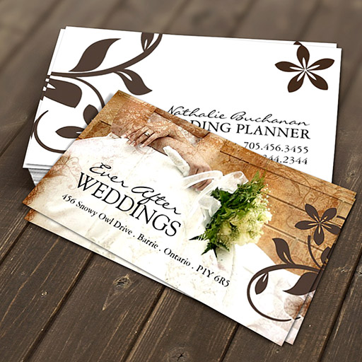 Customizable Wedding Planner Business Card